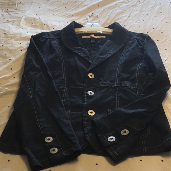 Christopher Blue Jackets & Blazers - Black denim jacket by Christopher Blue.  EUC